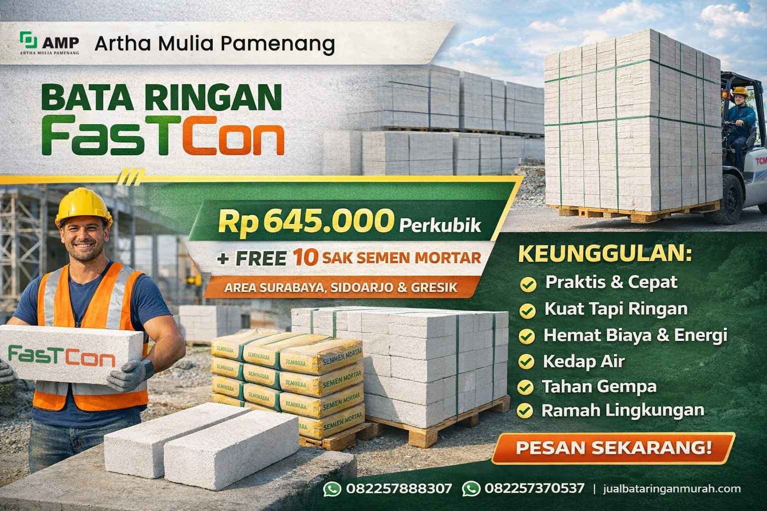 Distributor Bata Ringan Sidoarjo 2026 - Ready Stock & Good Quality